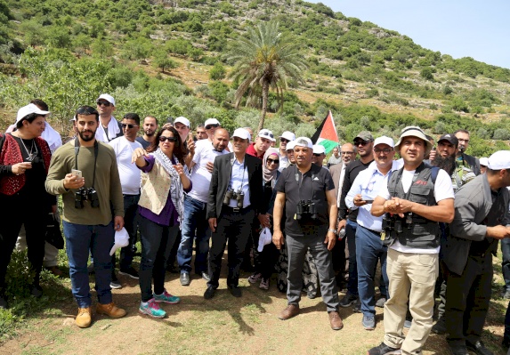 محميات فلسطين يشارك في مسار بيئي لمحمية وادي قانا
